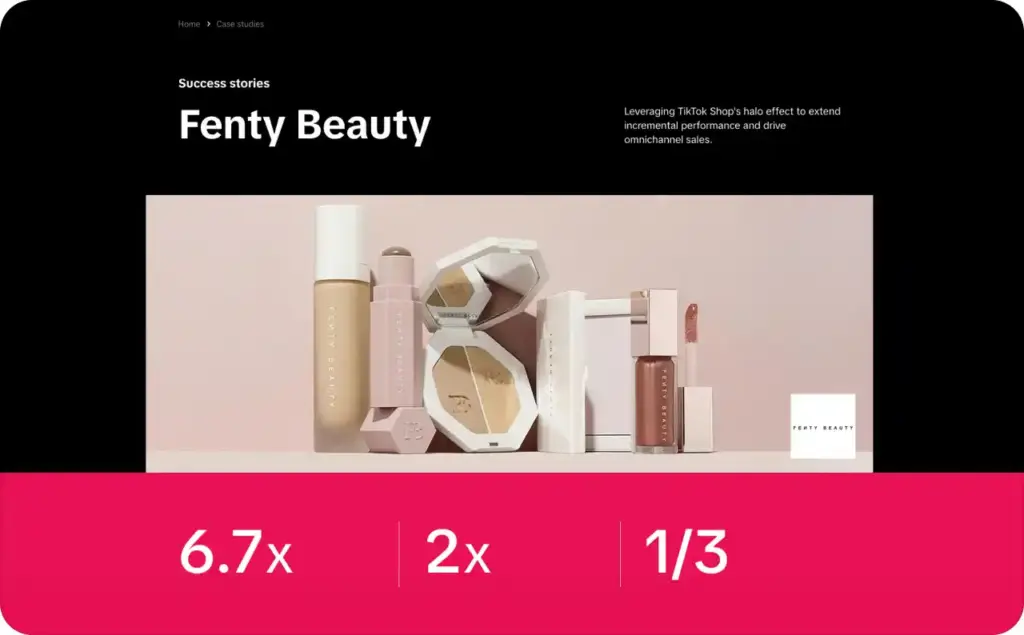 Fenty Beauty UGC video ad case