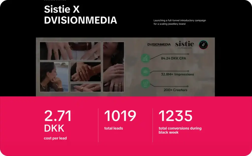 Sistie x DVISIONMEDIA UGC video ad example