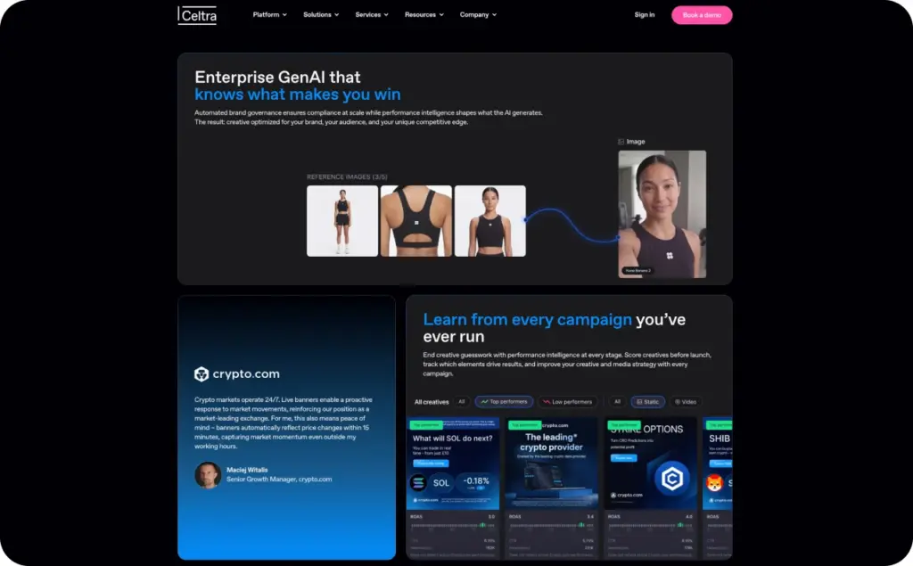Celtra landing page