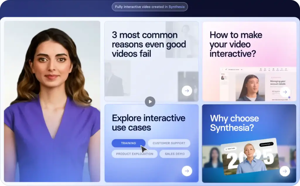 Synthesia interactive video
