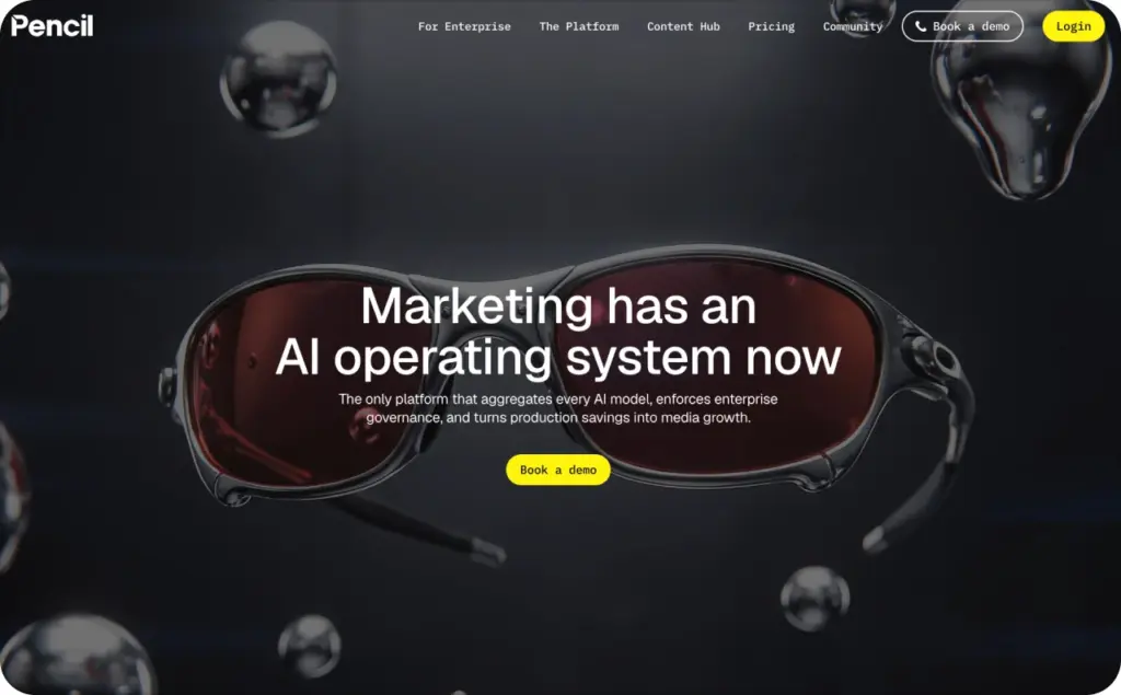 Pencil landing page