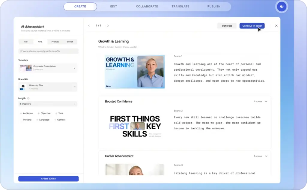 Ad creation templates
