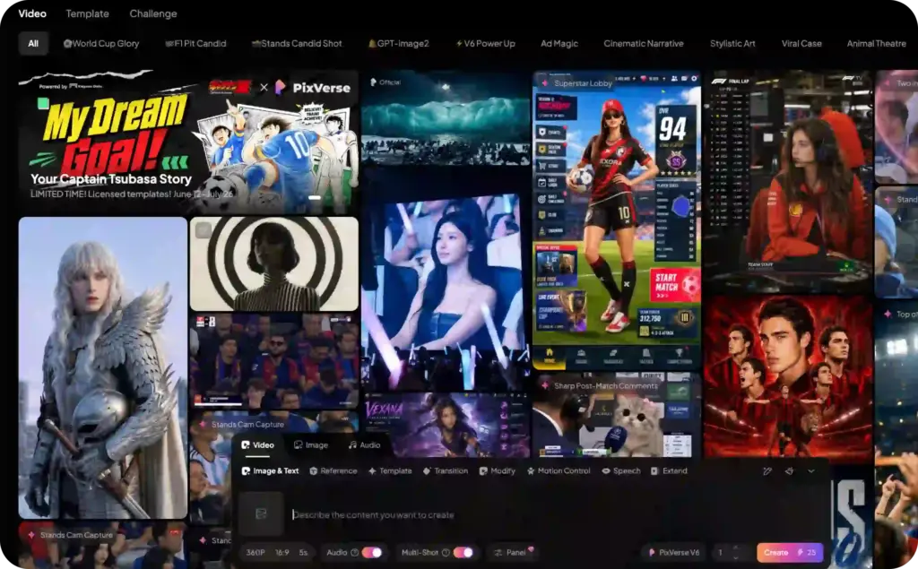PixVerse landing page