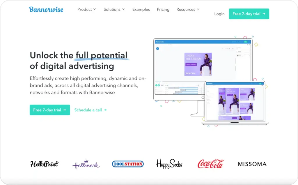 Bannerwise landing page screenshot