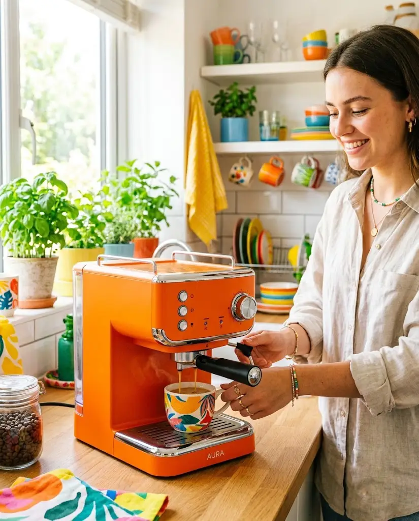 Coffee machine ad example