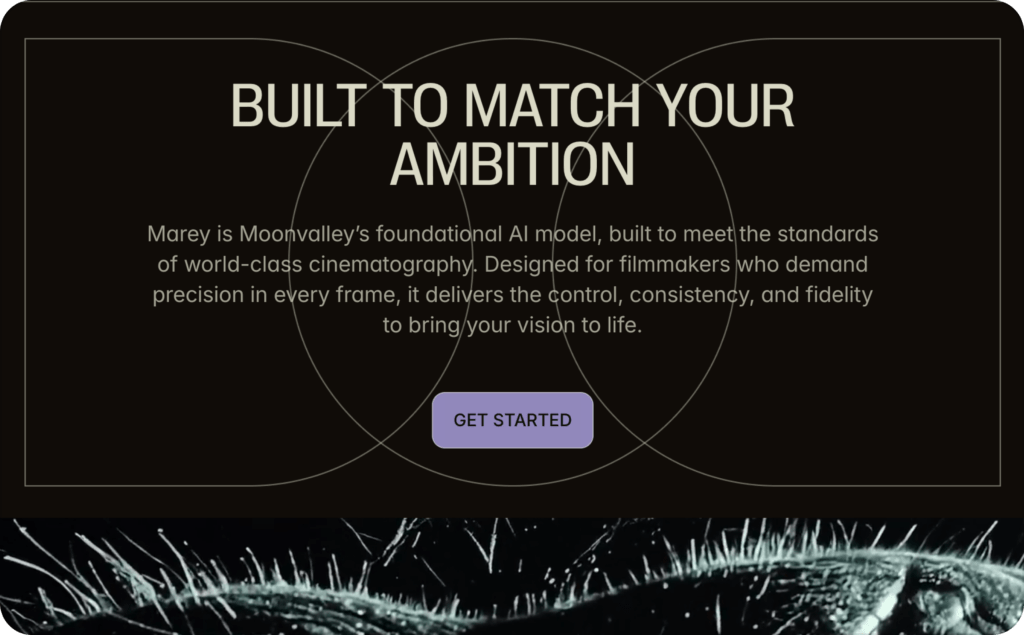 Moonvalley landing page
