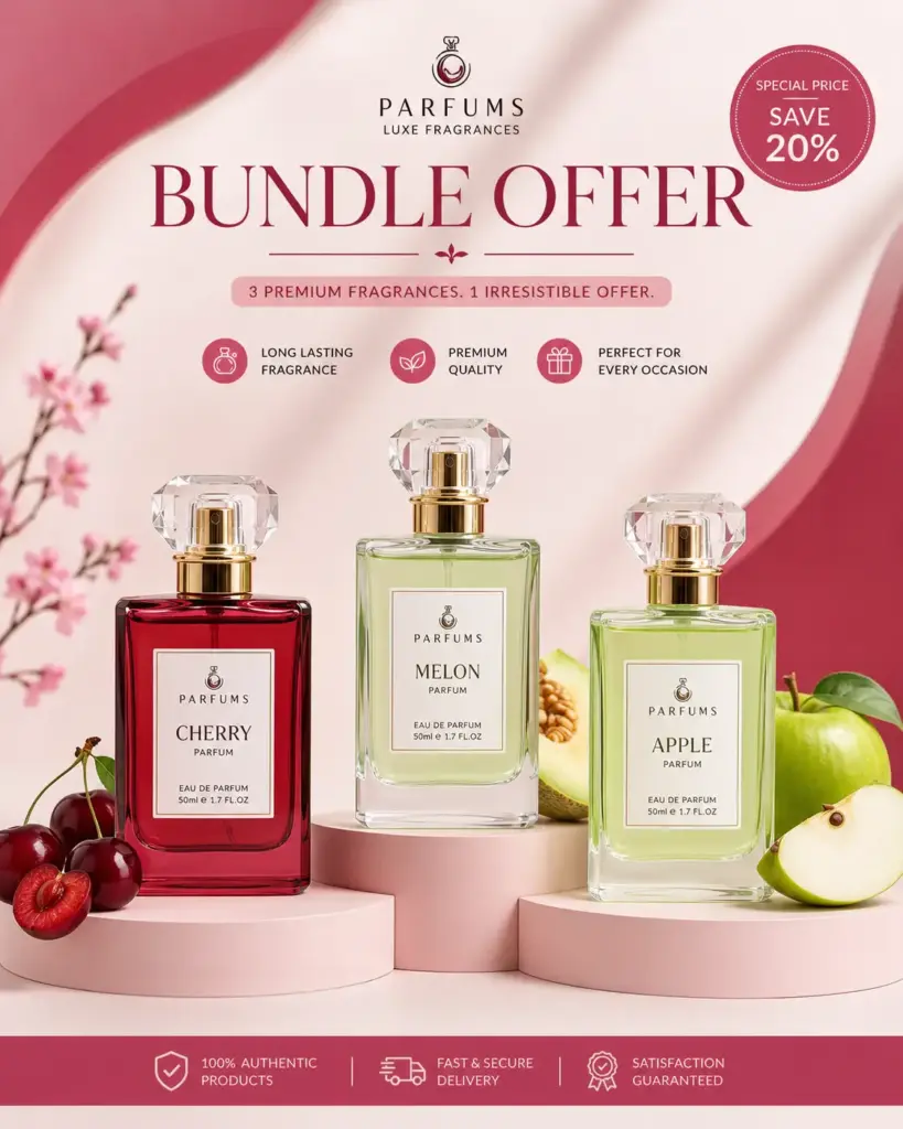 Parfum bundle offer ad example