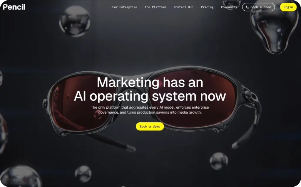 Pencil landing page