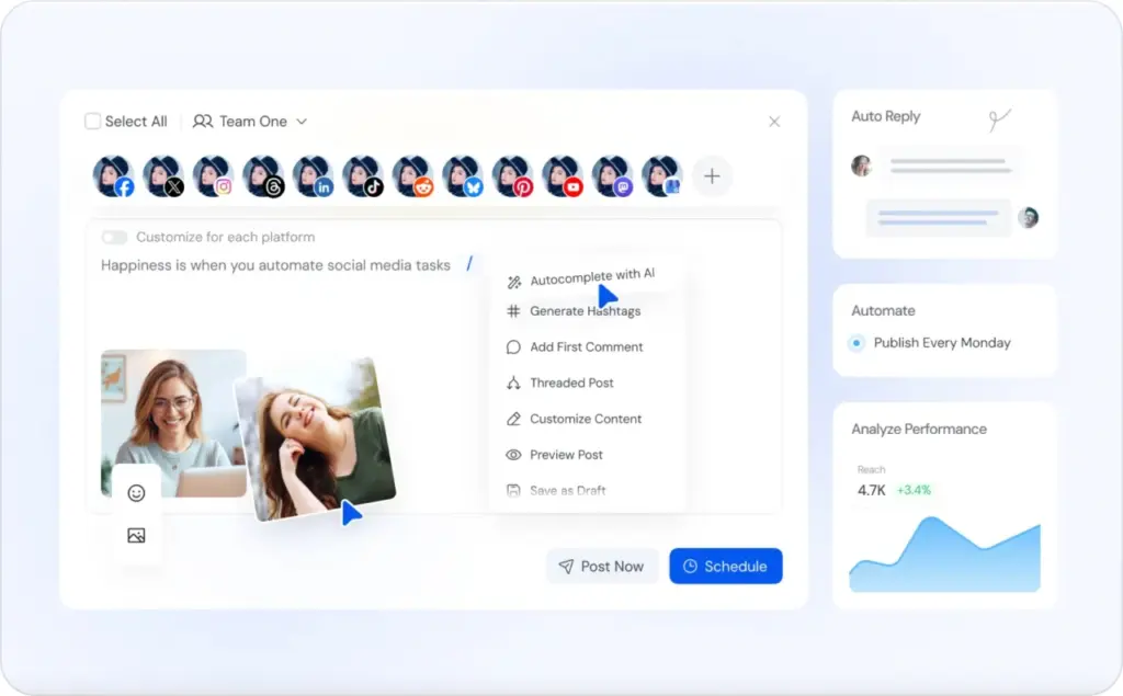 SocialBu landing page