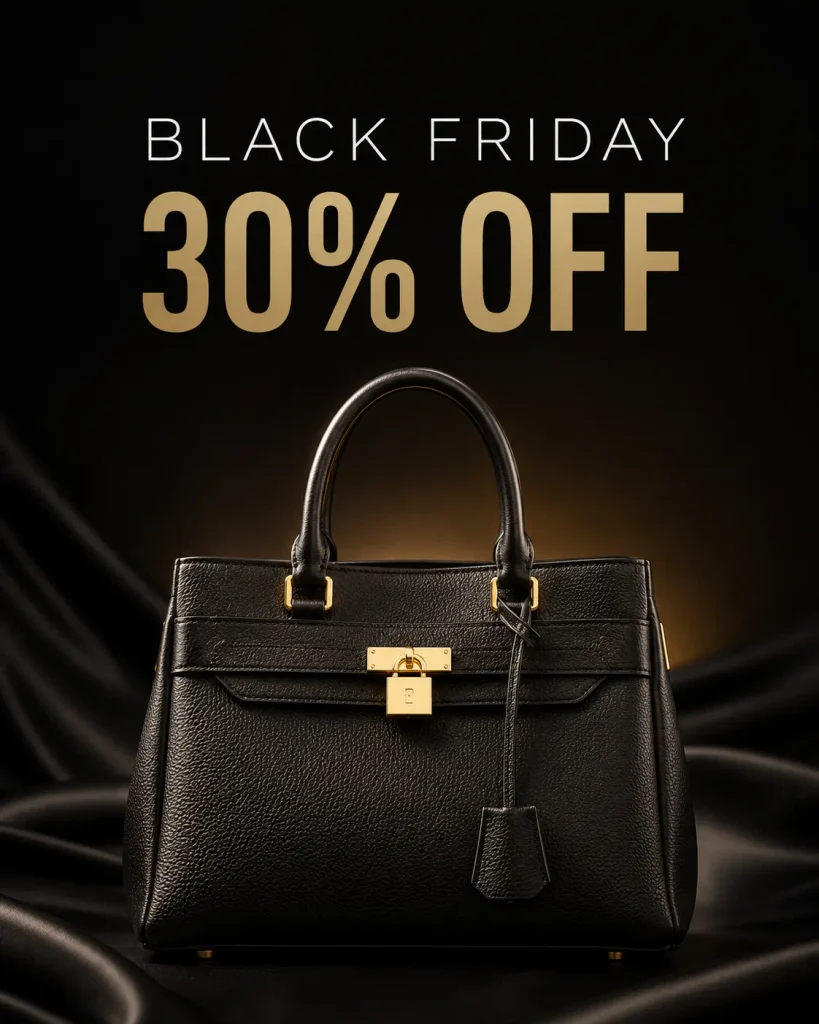 Bag Black Friday ad by ChatGPT