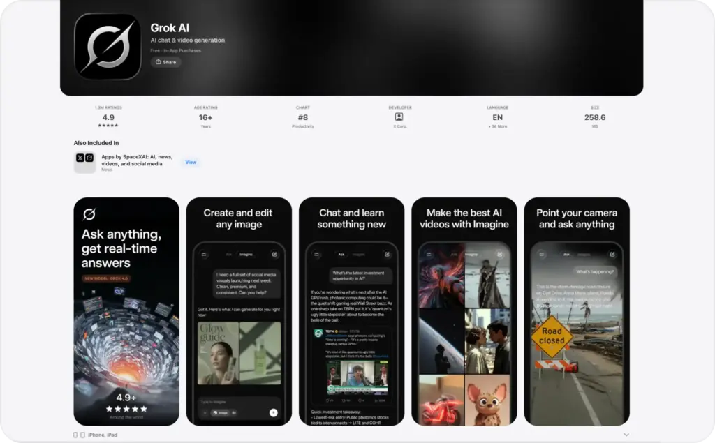 Grok IOS app