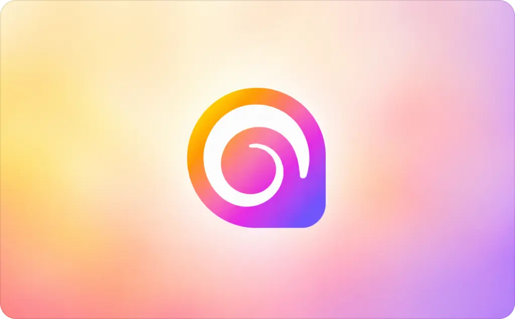 Hailuo AI for video ads logo centered on a soft, luminous yellow, orange, pink, and violet gradient background.