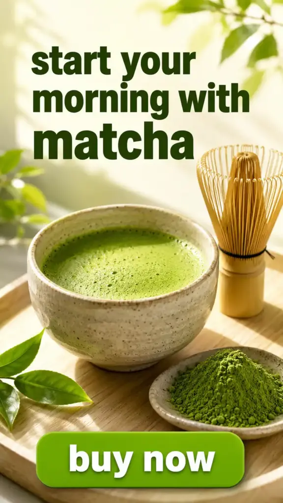TikTok-style matcha static ad example