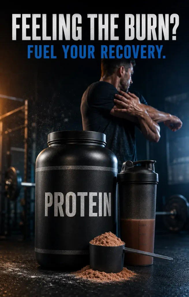 Protein powder ad by ChatGPT