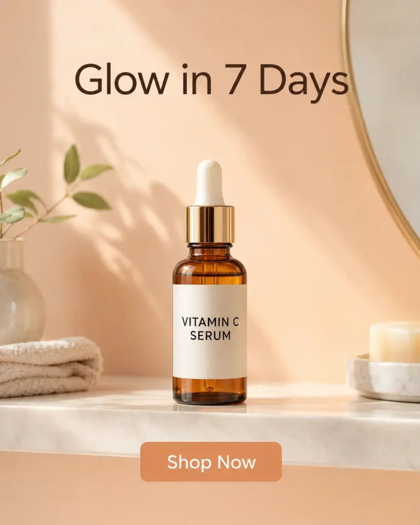 Vitamin C serum ad example