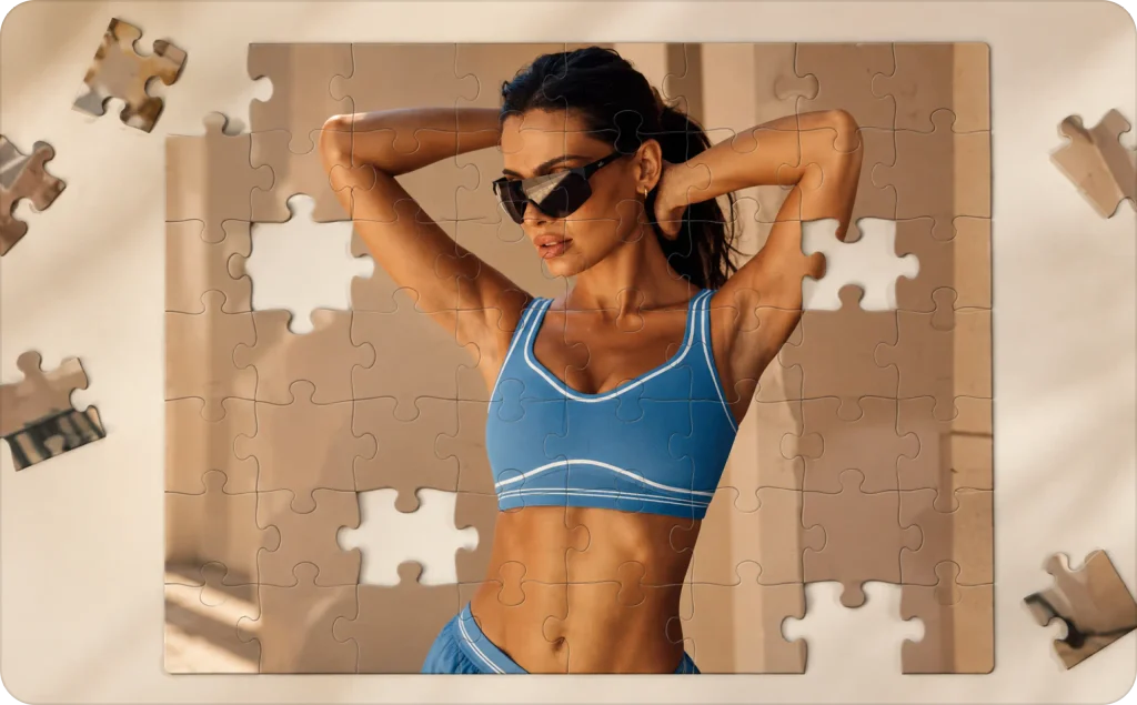 A conceptual puzzle generated by AI Image Model