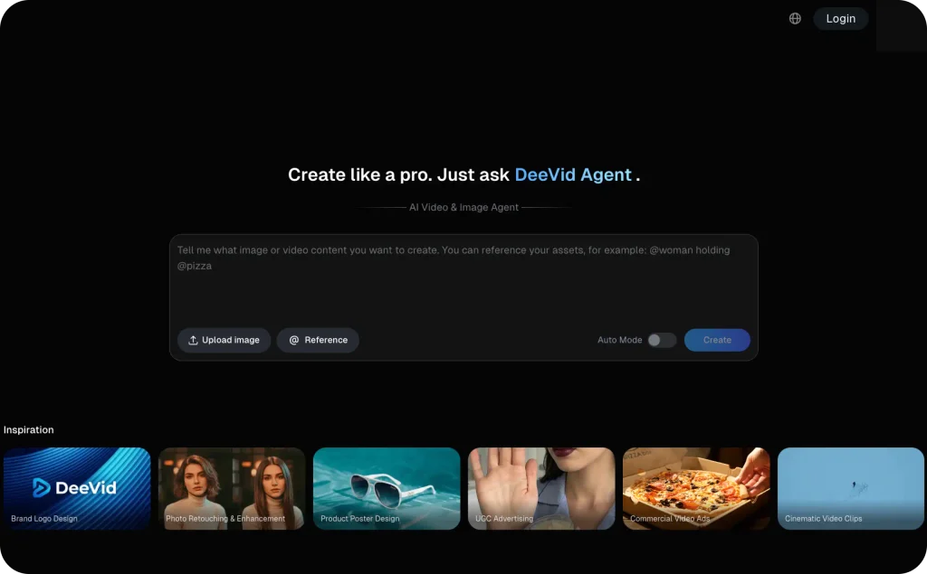 D-ID landing page
