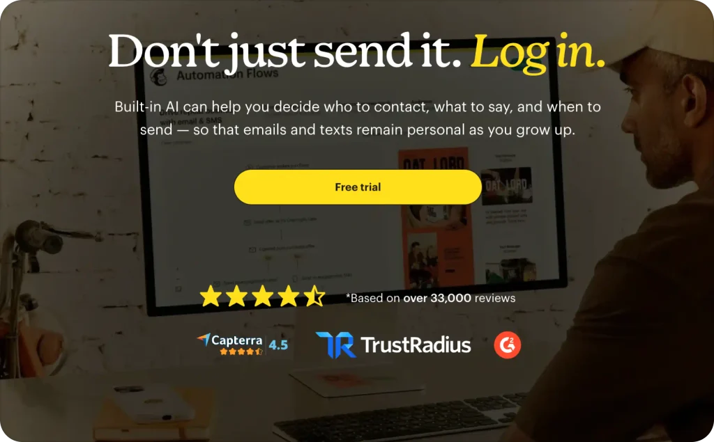 Mailchimp AI landing page