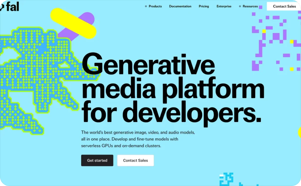 fal.ai landing page