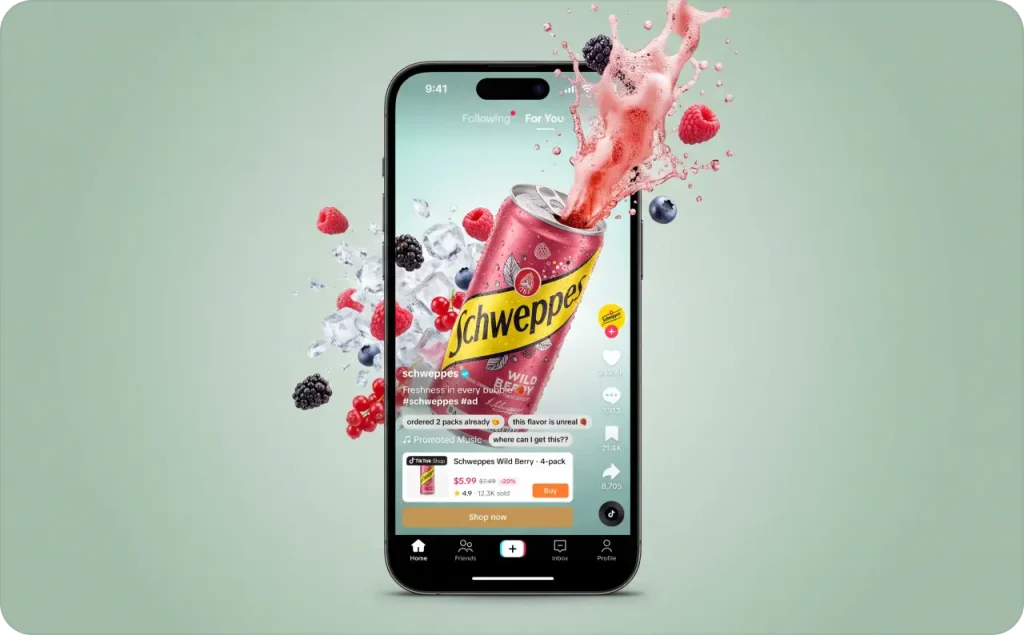 schweppes ai tiktok ad