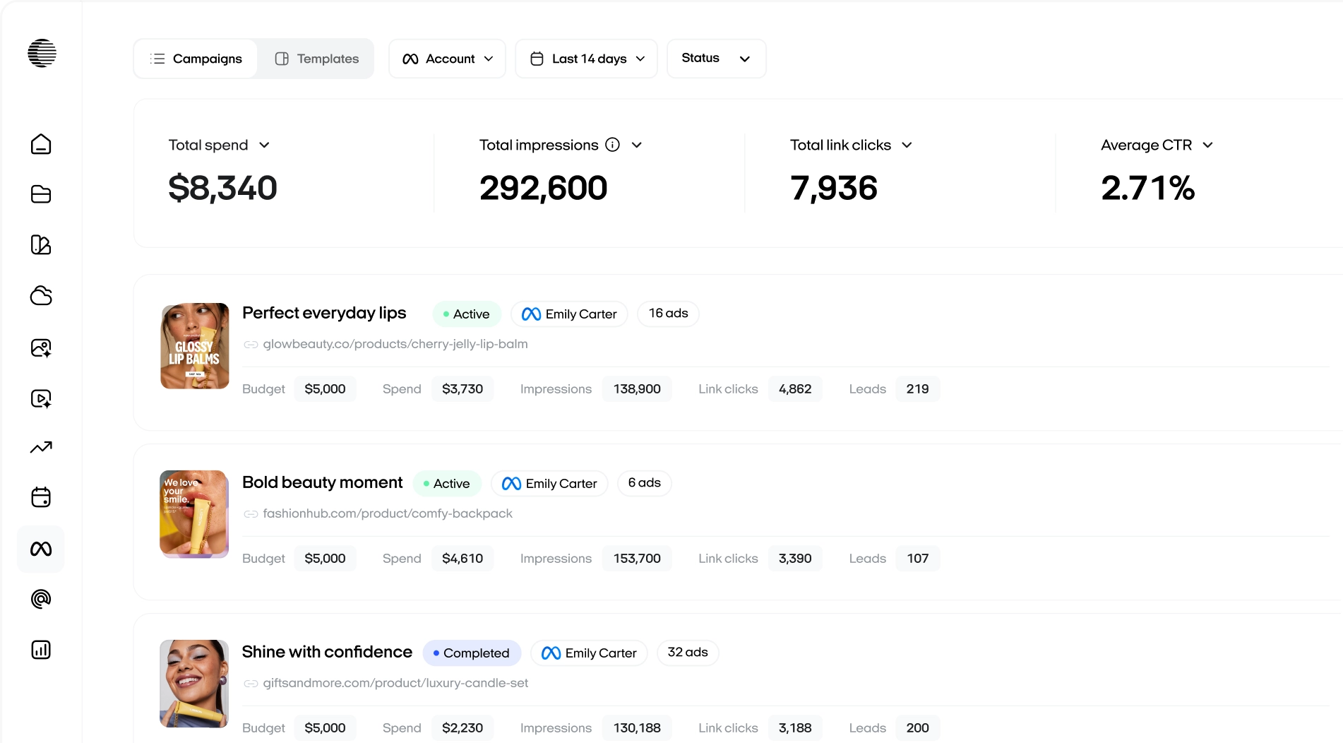 Launch Meta ads in bulk