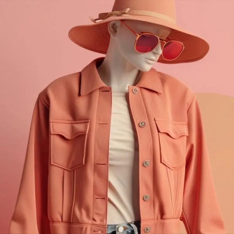 Mannequin in female clothes