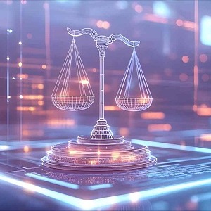 The digital symbol of law